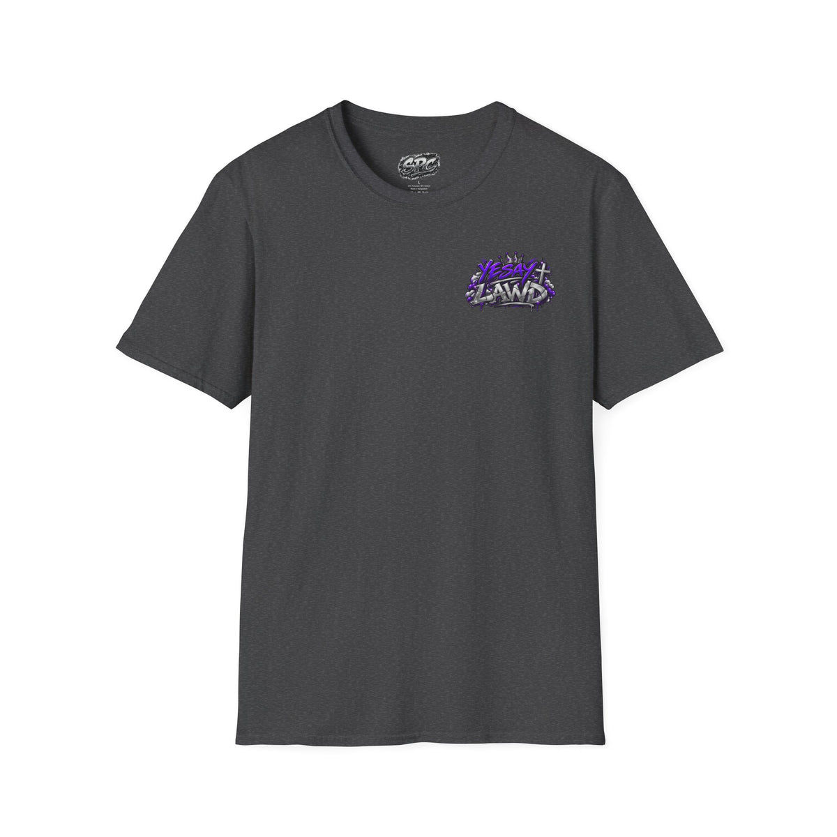 T-Shirt — Gnarled Purple 'LAW' Street Graffiti Logo