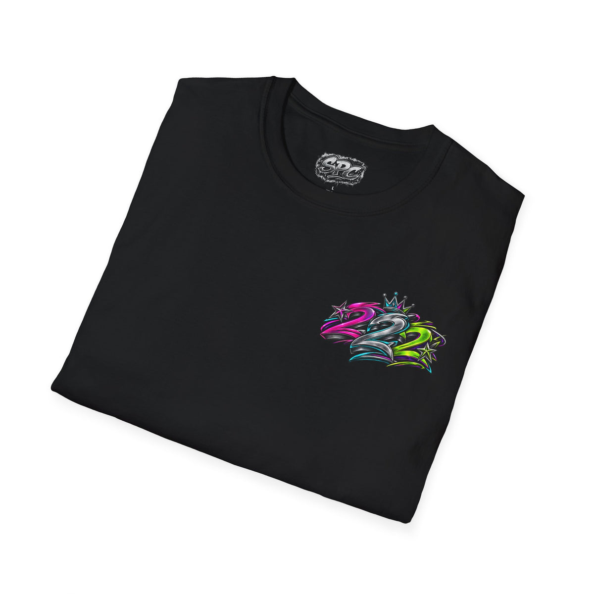 2022 Graffiti Crown T-Shirt — Street Style Retro Logo Tee