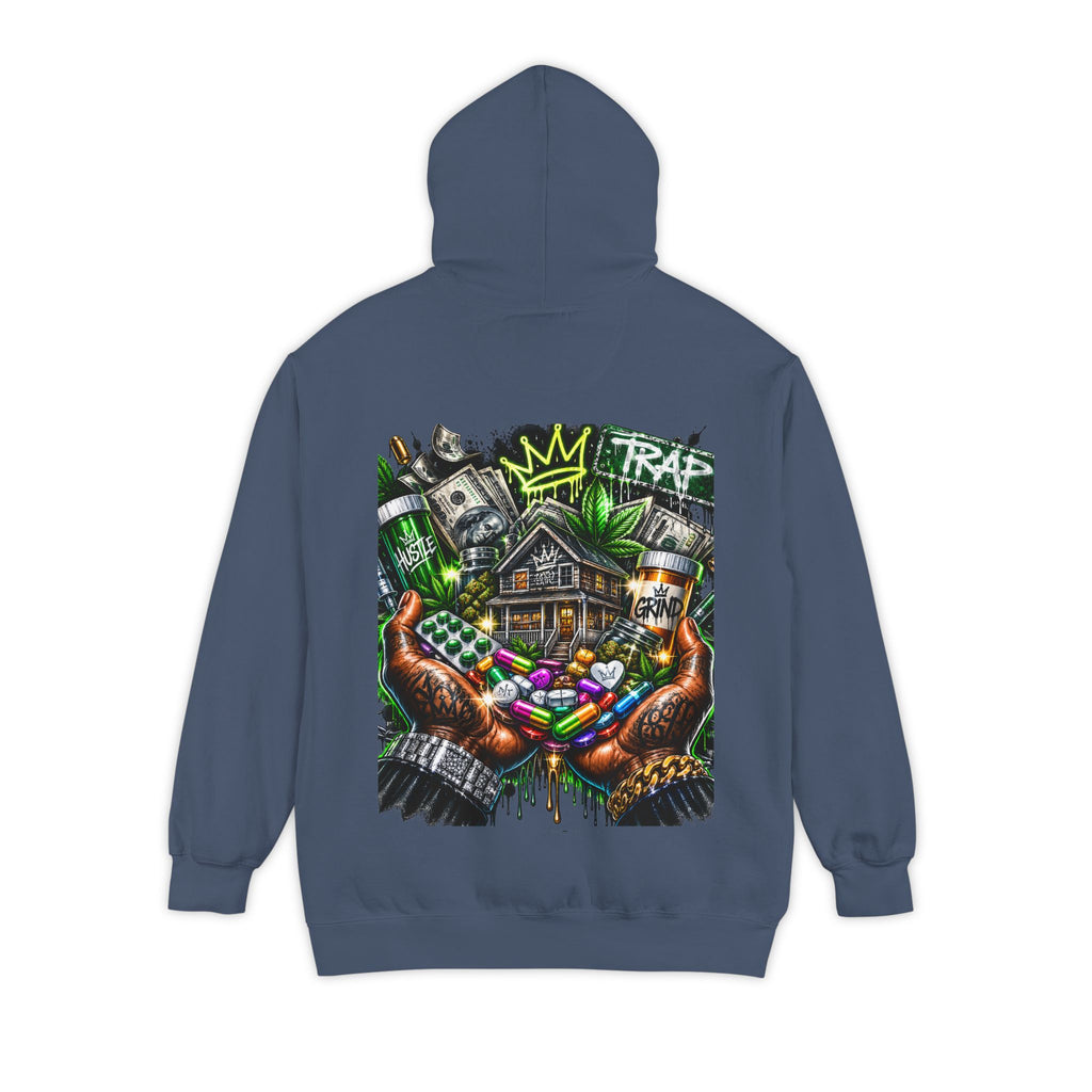 Natural Trap Hoodie — Streetwear Graffiti Logo Pullover