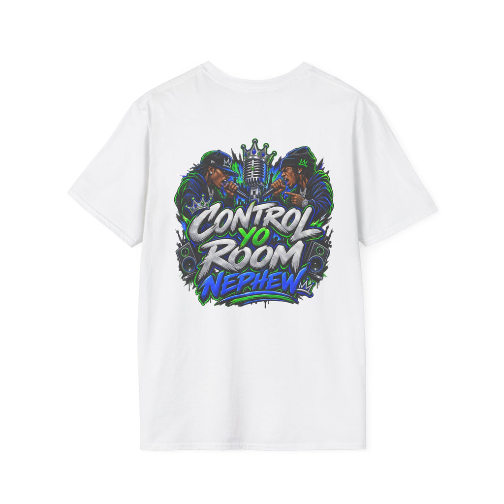 Control Room Vibes T-Shirt — Retro Neon Graphic Tee