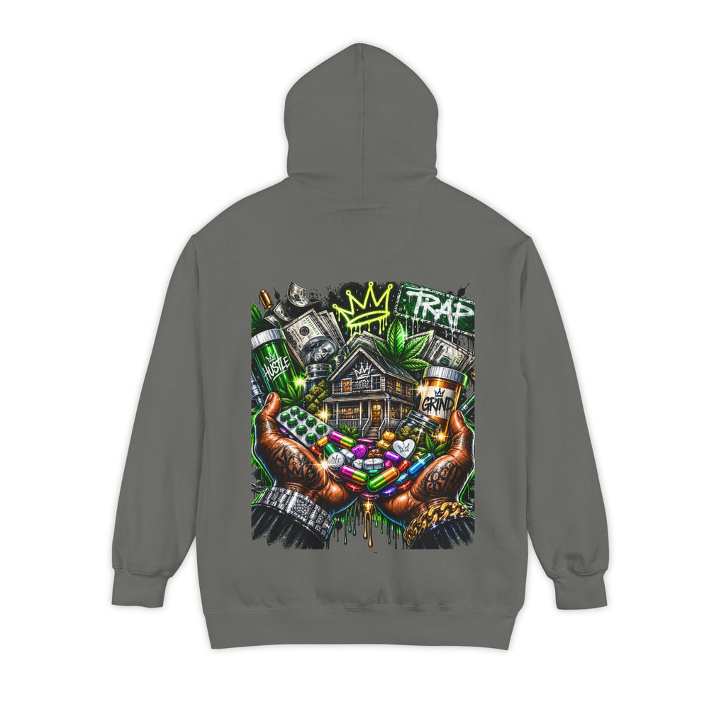 Natural Trap Hoodie — Streetwear Graffiti Logo Pullover