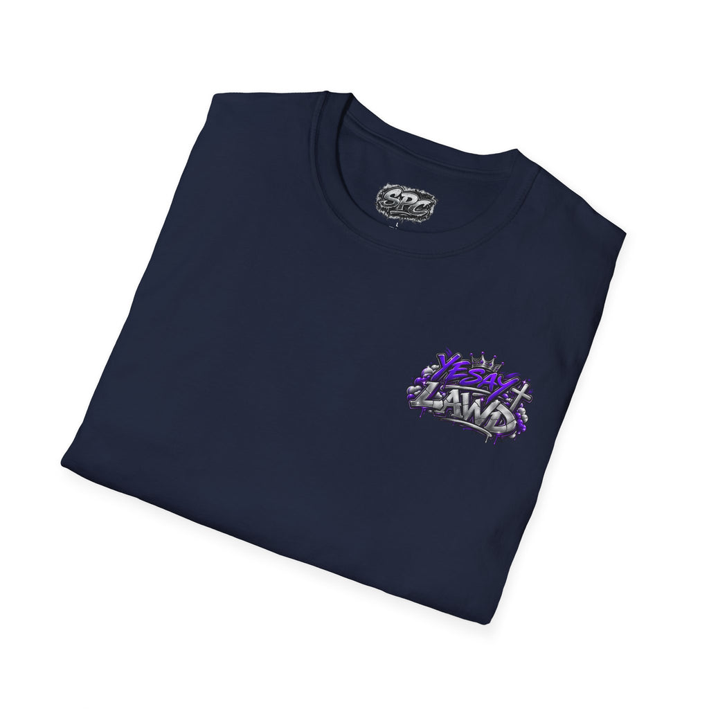T-Shirt — Gnarled Purple 'LAW' Street Graffiti Logo