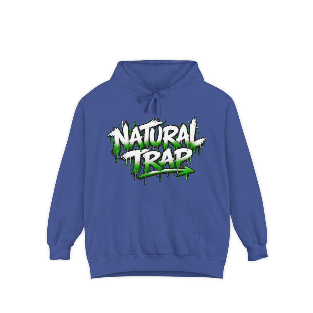 Natural Trap Hoodie — Streetwear Graffiti Logo Pullover