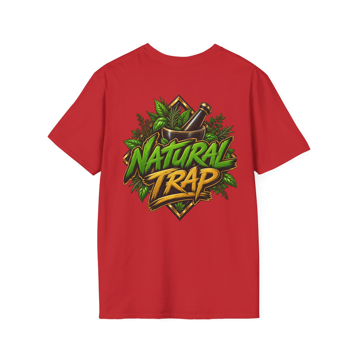 Herbal Apothecary T-Shirt — Mortar & Pestle Plant Pocket Graphic
