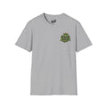 Camo Crown Pocket Tee — Minimal Green Crown Chest Graphic T-Shirt