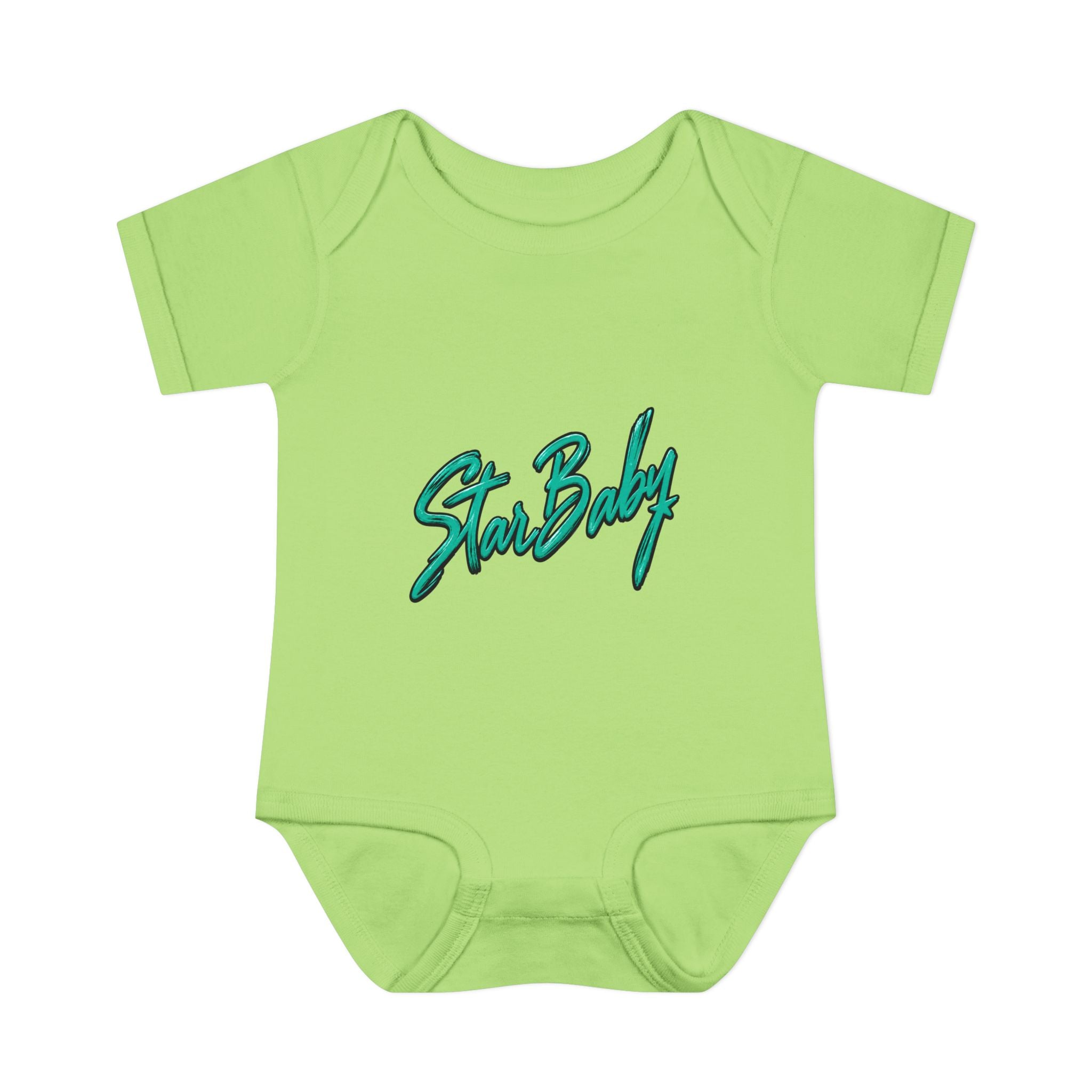 Star Baby Infant Bodysuit – Retro Script Newborn Onesie