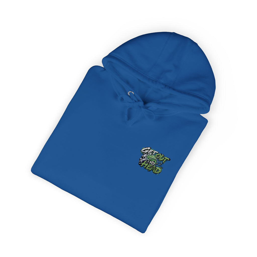 Hoodie — Green Floral Camo Chest & Sleeve Logo