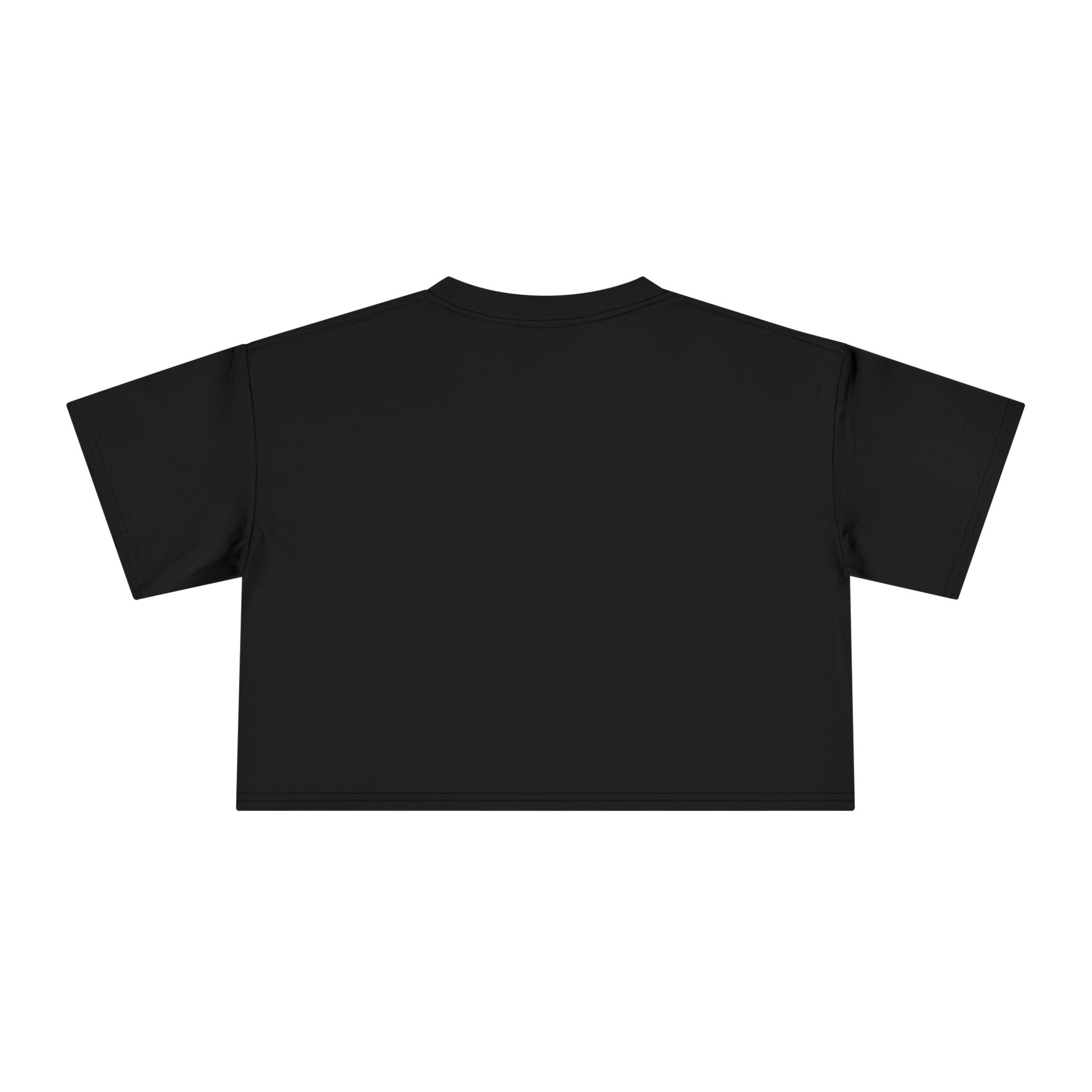 Nutty Postpartum Crewneck Crop Tee — "Nutty Postpartum" Graphic Women's Crop Tee