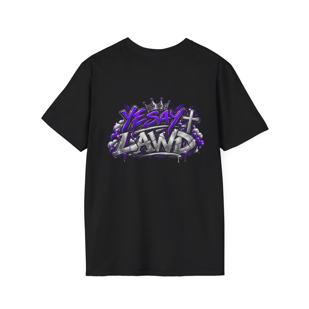 T-Shirt — Gnarled Purple 'LAW' Street Graffiti Logo