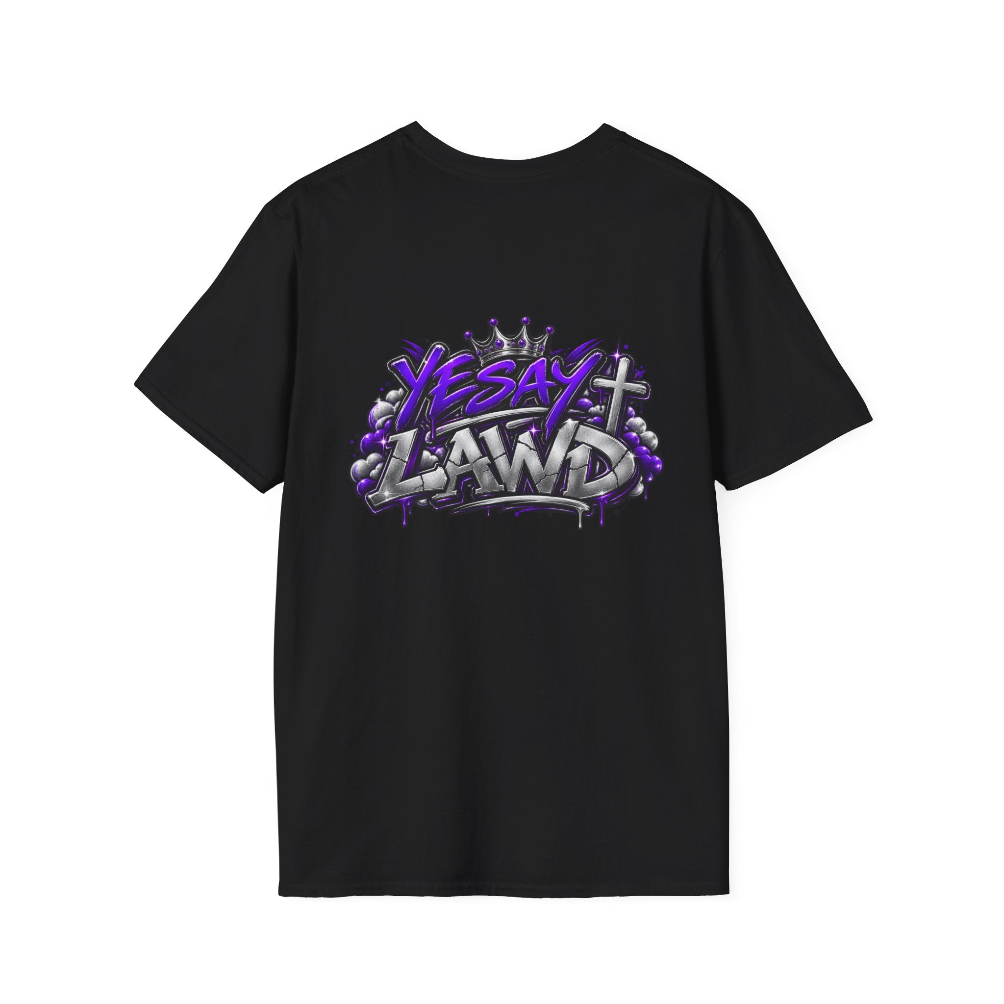T-Shirt — Gnarled Purple 'LAW' Street Graffiti Logo