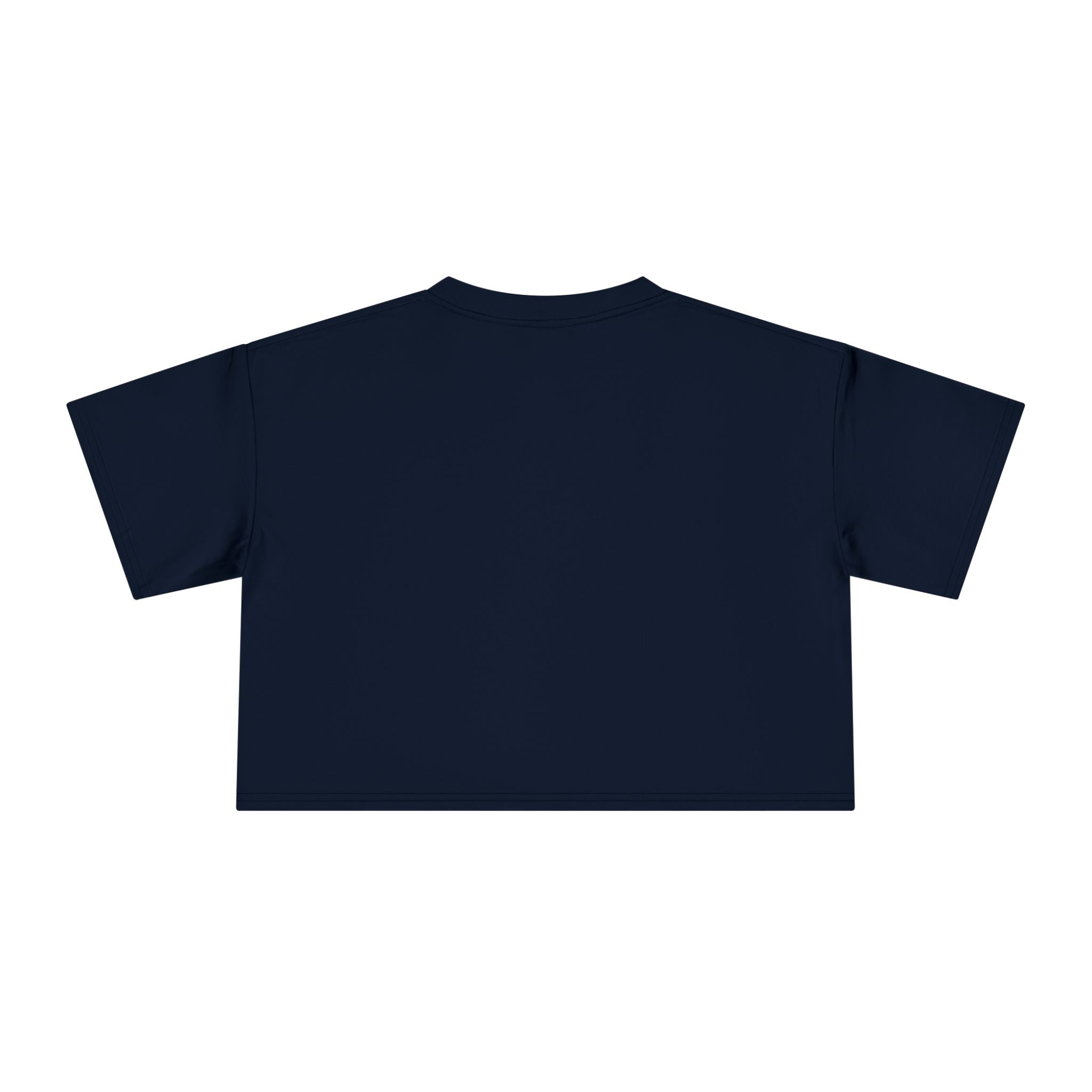 Nutty Postpartum Crewneck Crop Tee — "Nutty Postpartum" Graphic Women's Crop Tee