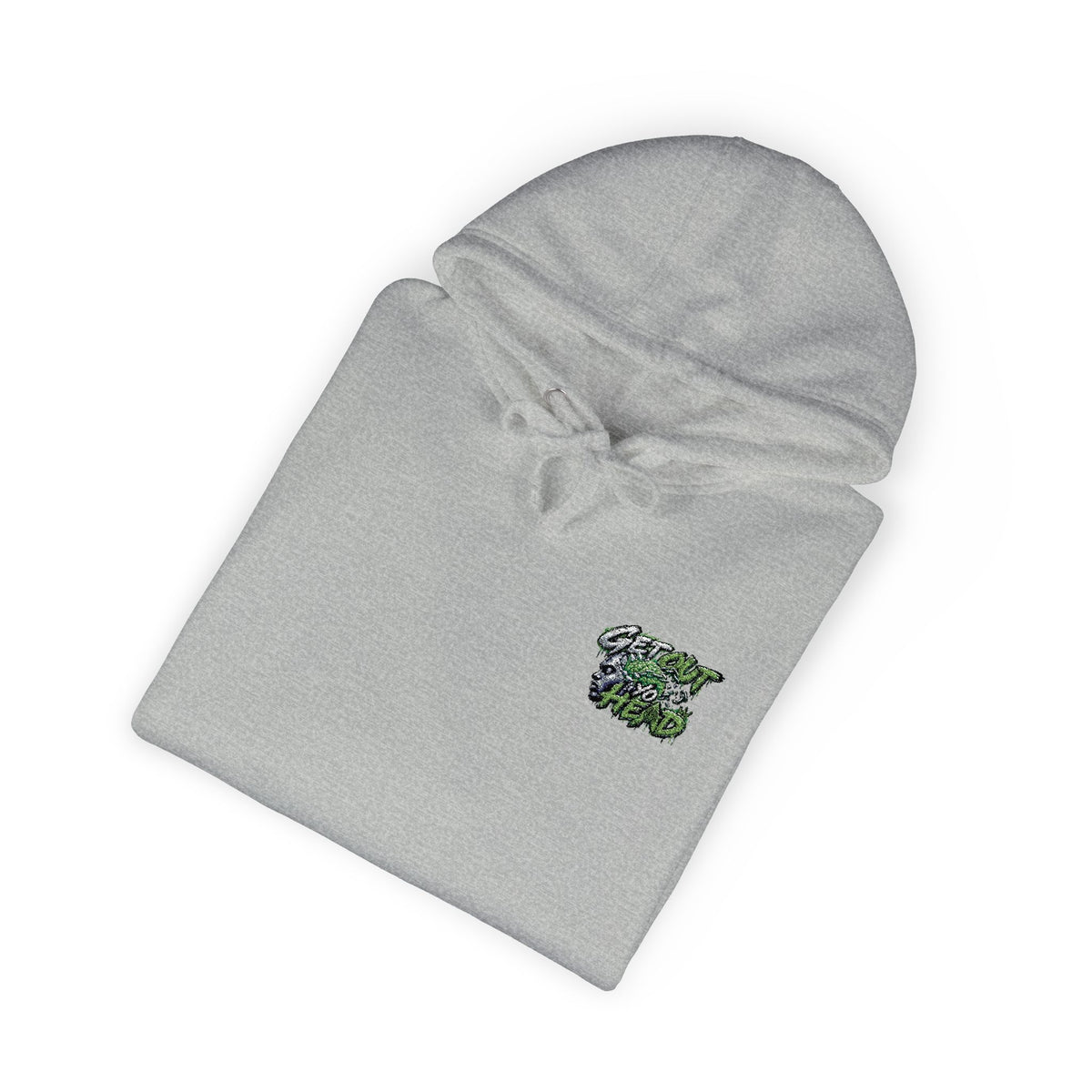 Hoodie — Green Floral Camo Chest & Sleeve Logo