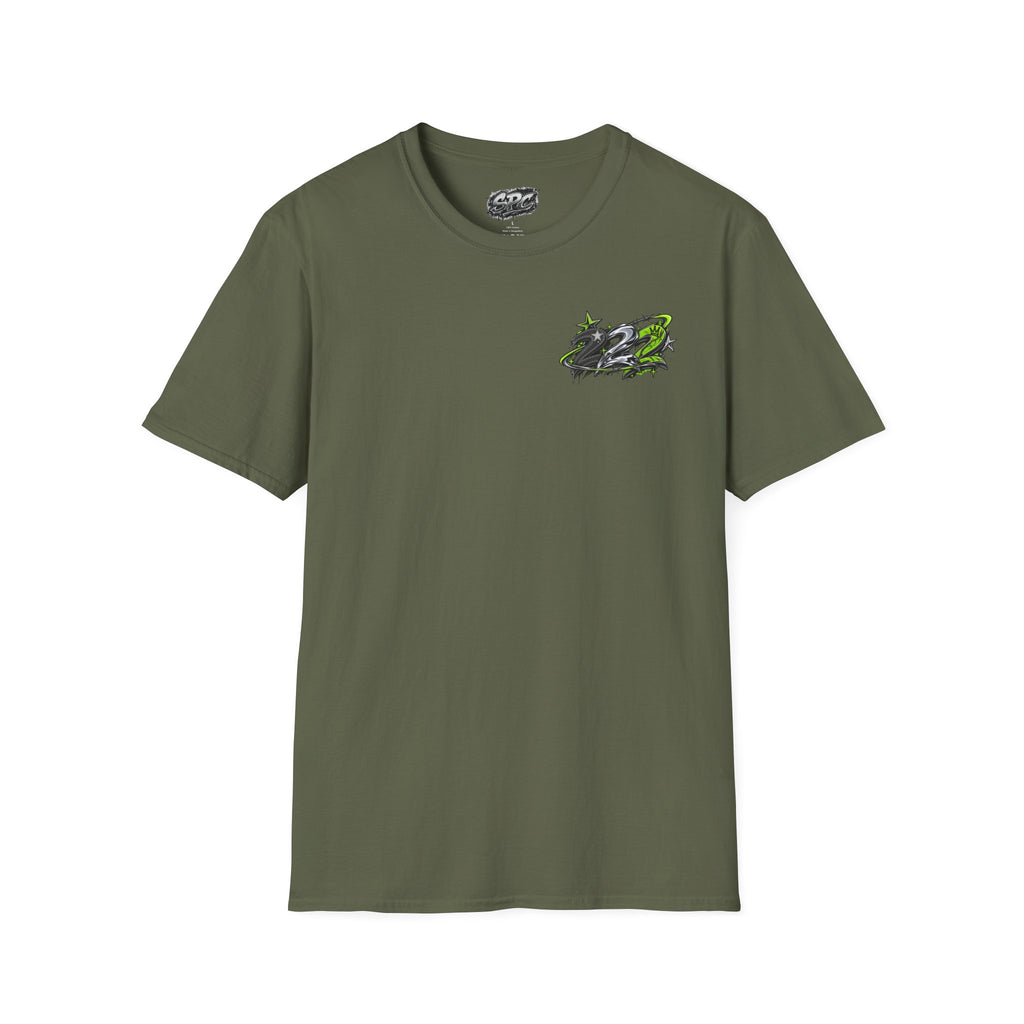Racing Graphic T‑Shirt — Green Drift Emblem