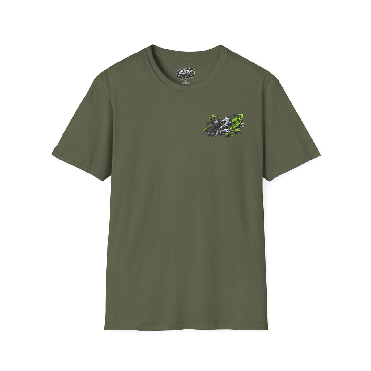Racing Graphic T‑Shirt — Green Drift Emblem