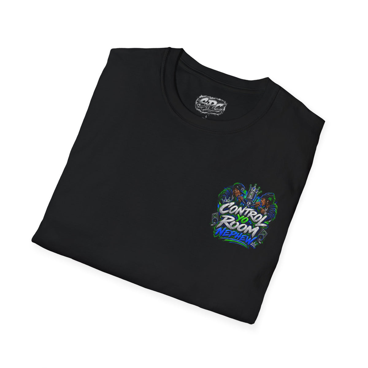 Control Room Vibes T-Shirt — Retro Neon Graphic Tee