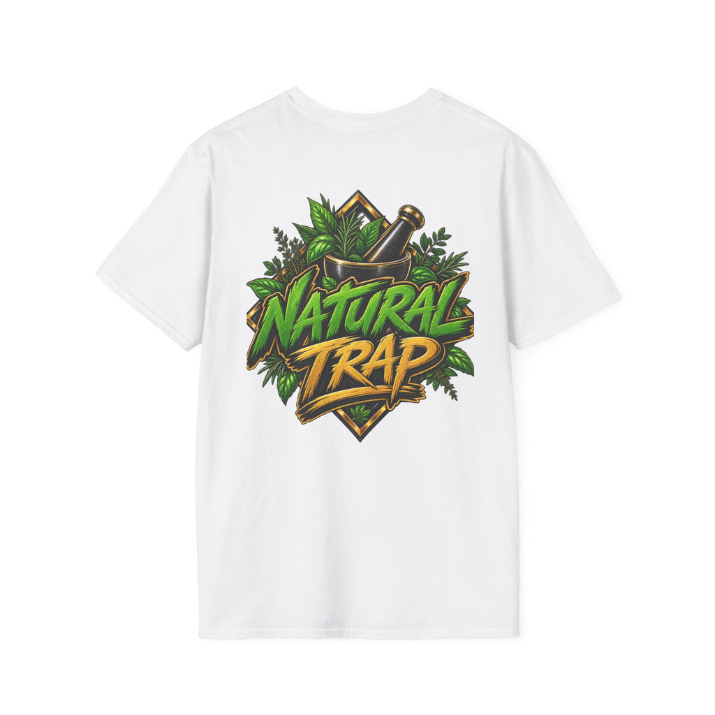 Herbal Apothecary T-Shirt — Mortar & Pestle Plant Pocket Graphic