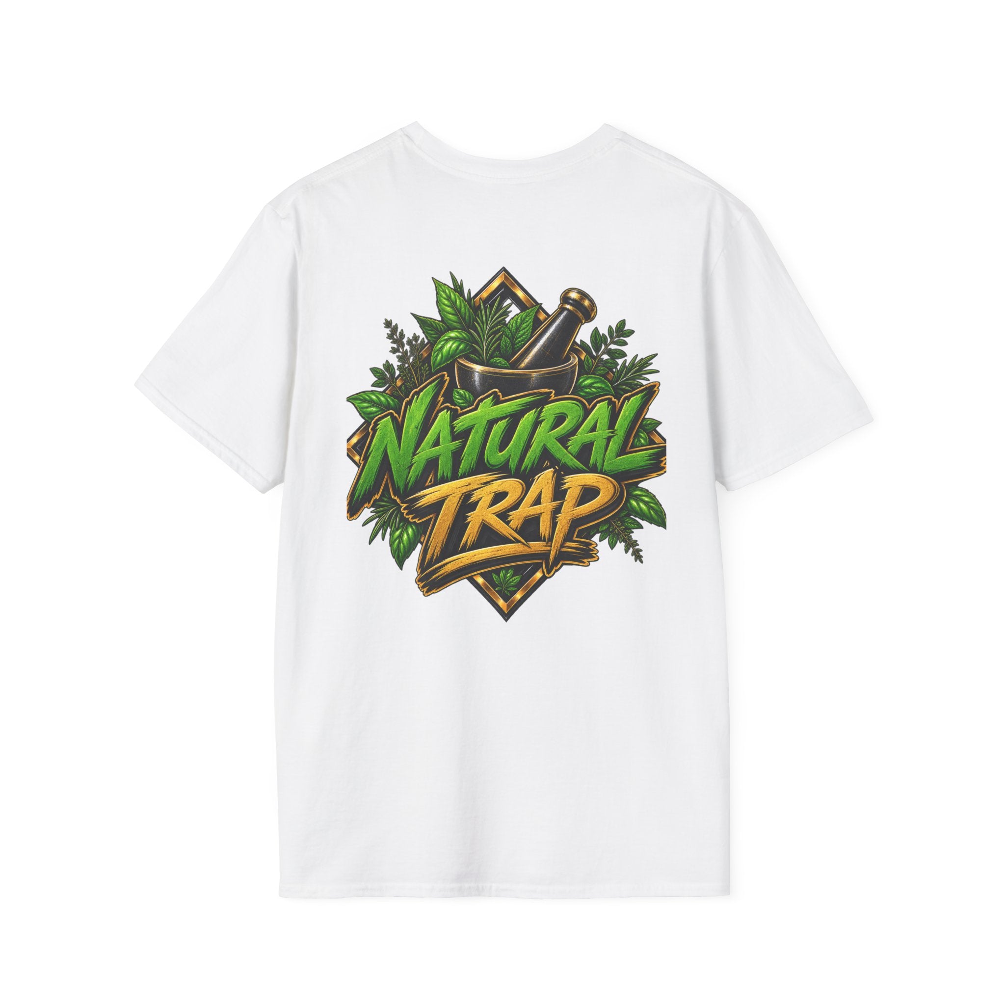 Herbal Apothecary T-Shirt — Mortar & Pestle Plant Pocket Graphic