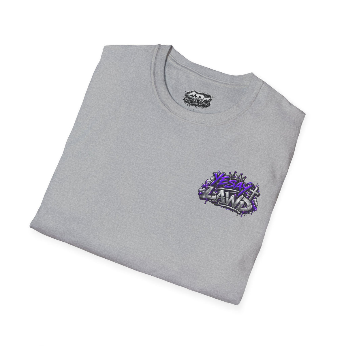 T-Shirt — Gnarled Purple 'LAW' Street Graffiti Logo