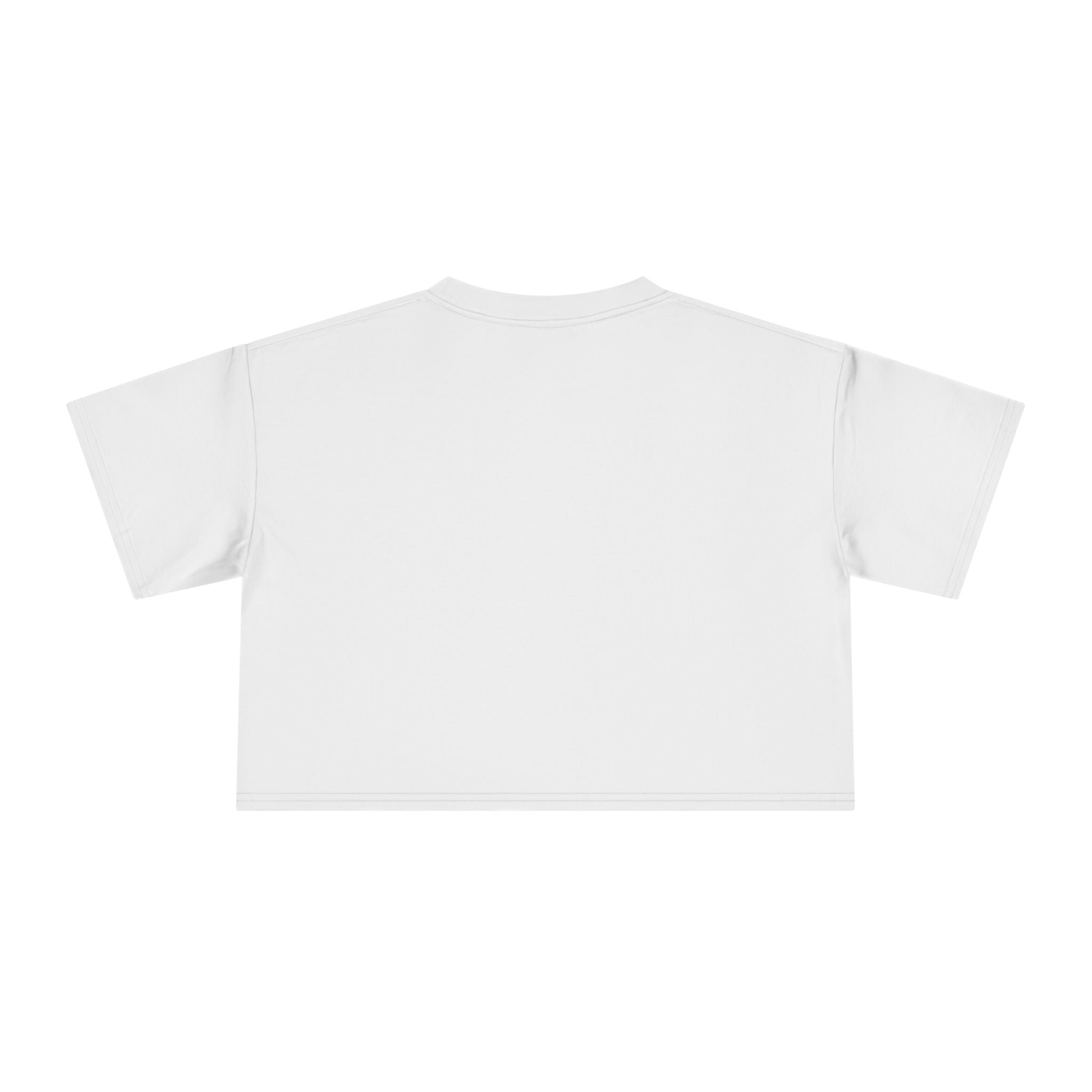 Nutty Postpartum Crewneck Crop Tee — "Nutty Postpartum" Graphic Women's Crop Tee