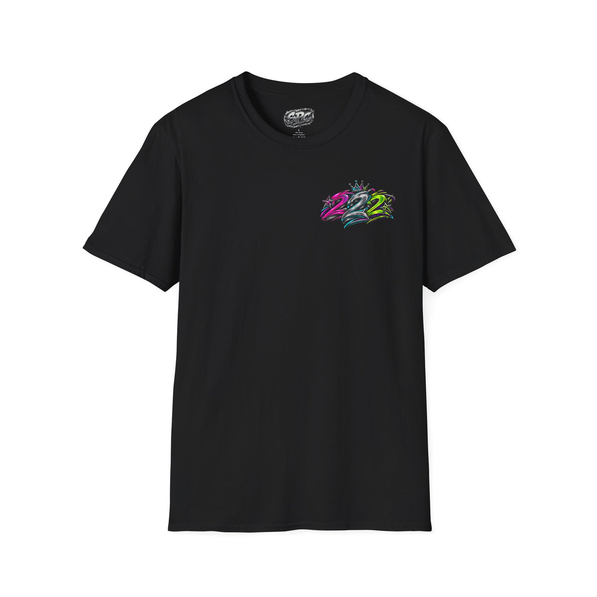 2022 Graffiti Crown T-Shirt — Street Style Retro Logo Tee