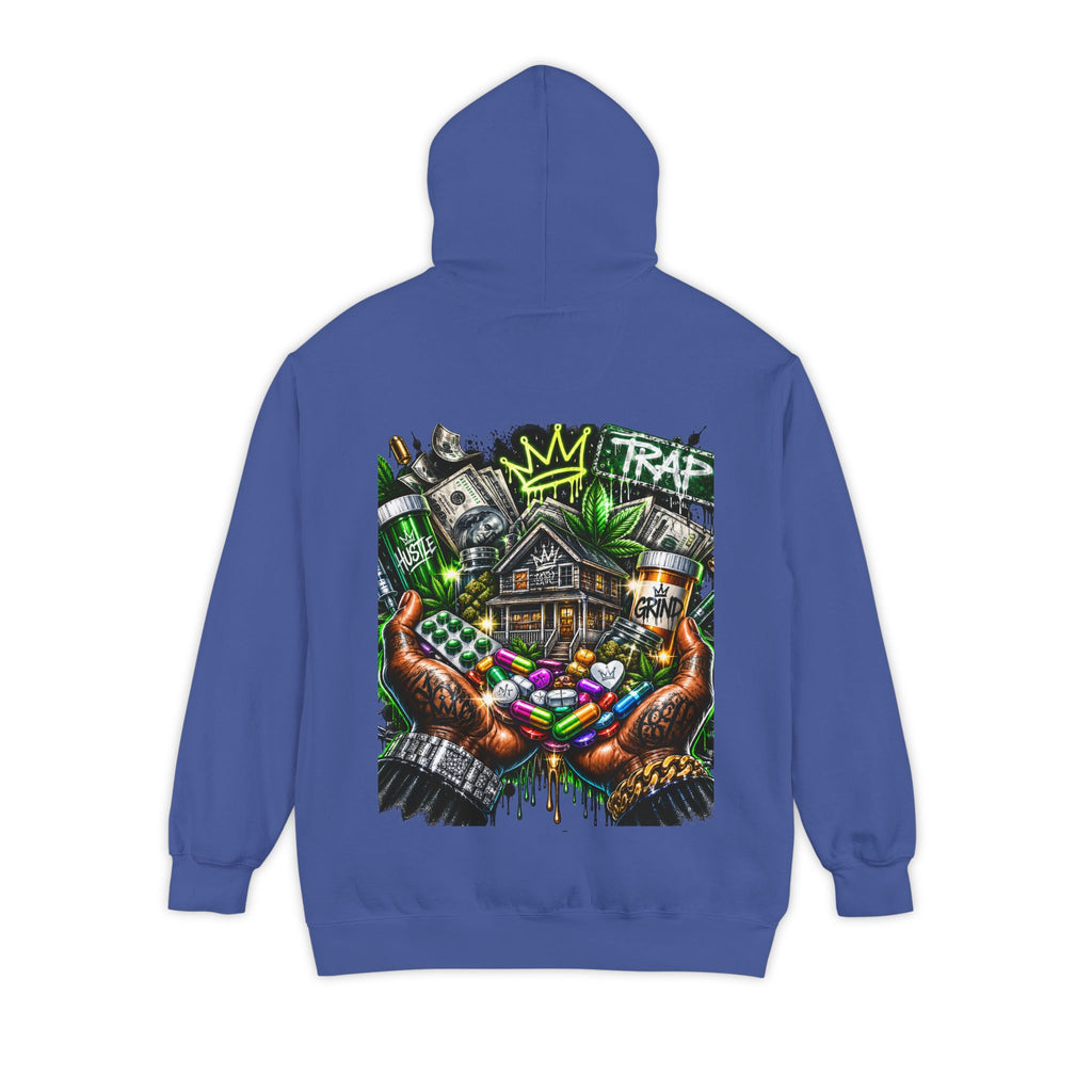 Natural Trap Hoodie — Streetwear Graffiti Logo Pullover