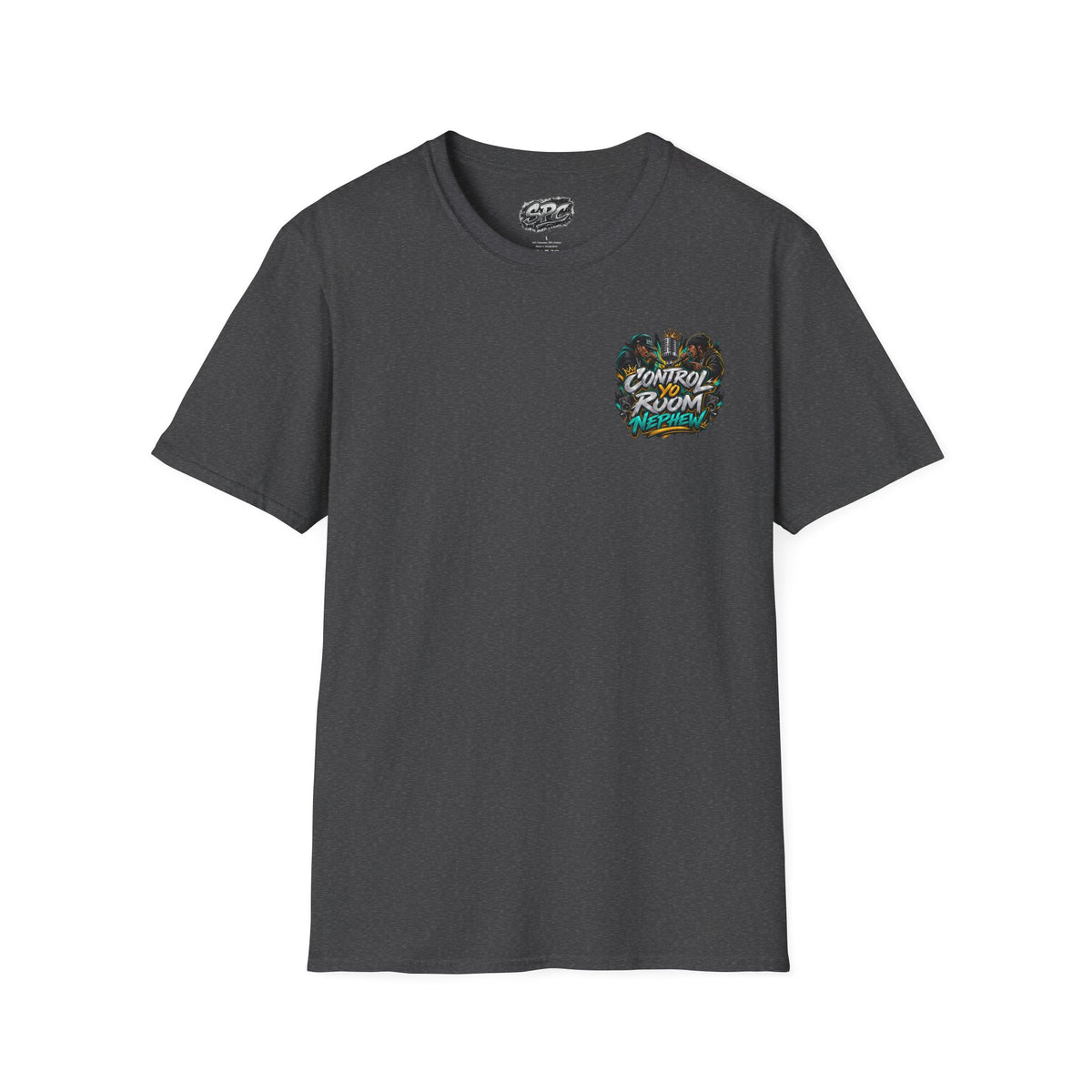 Control the Room Vibes T-Shirt — Graphic Pocket Logo Tee