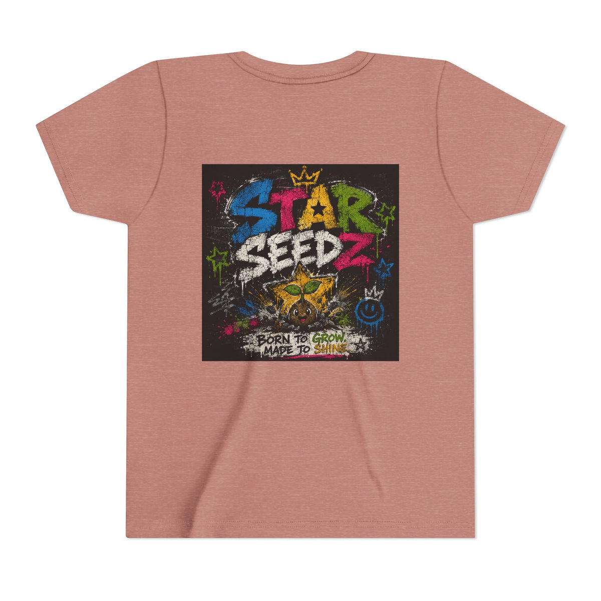 Youth T-Shirt — Star Seedz Colorful Graffiti Logo Tee ("Born to Shine")