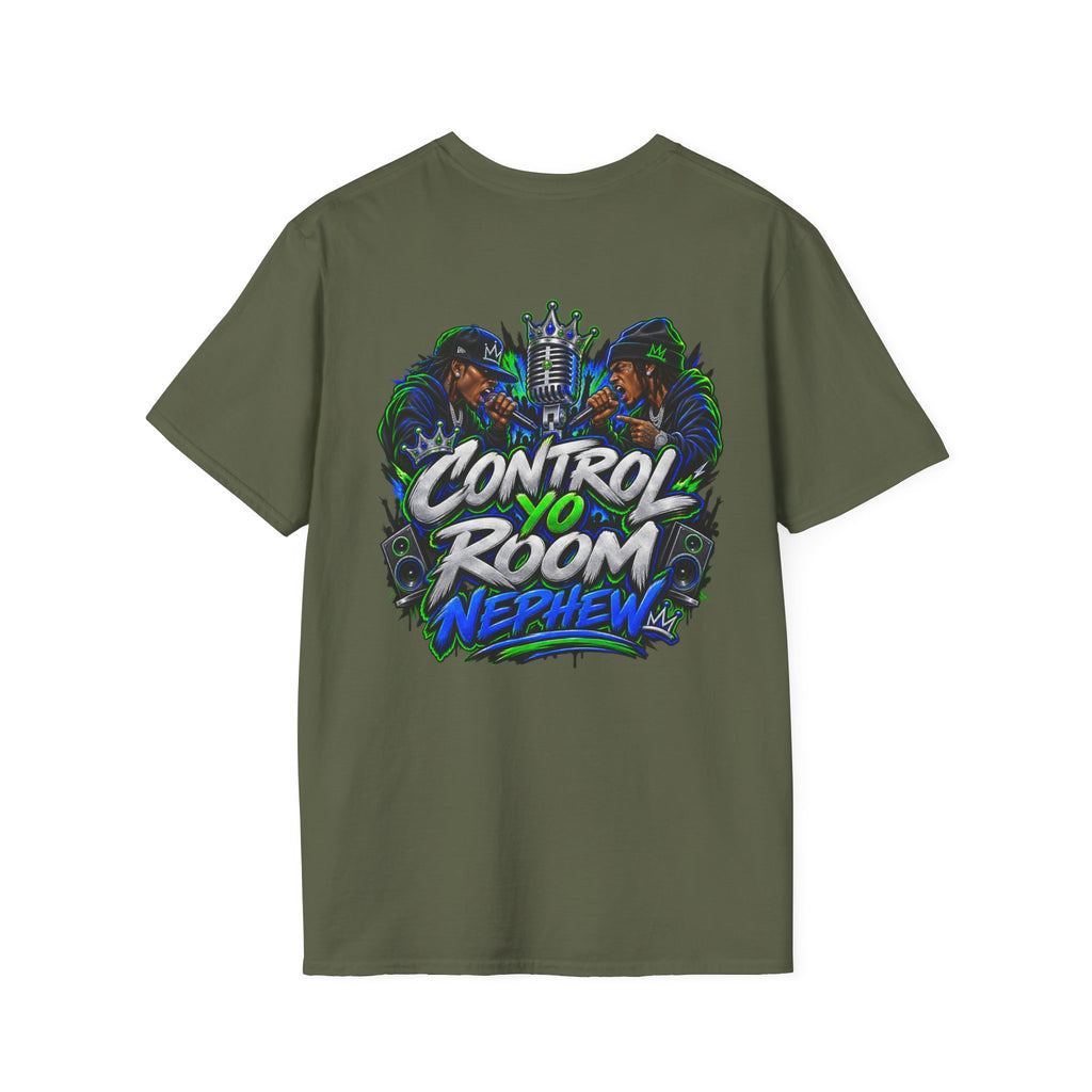 Control Room Vibes T-Shirt — Retro Neon Graphic Tee