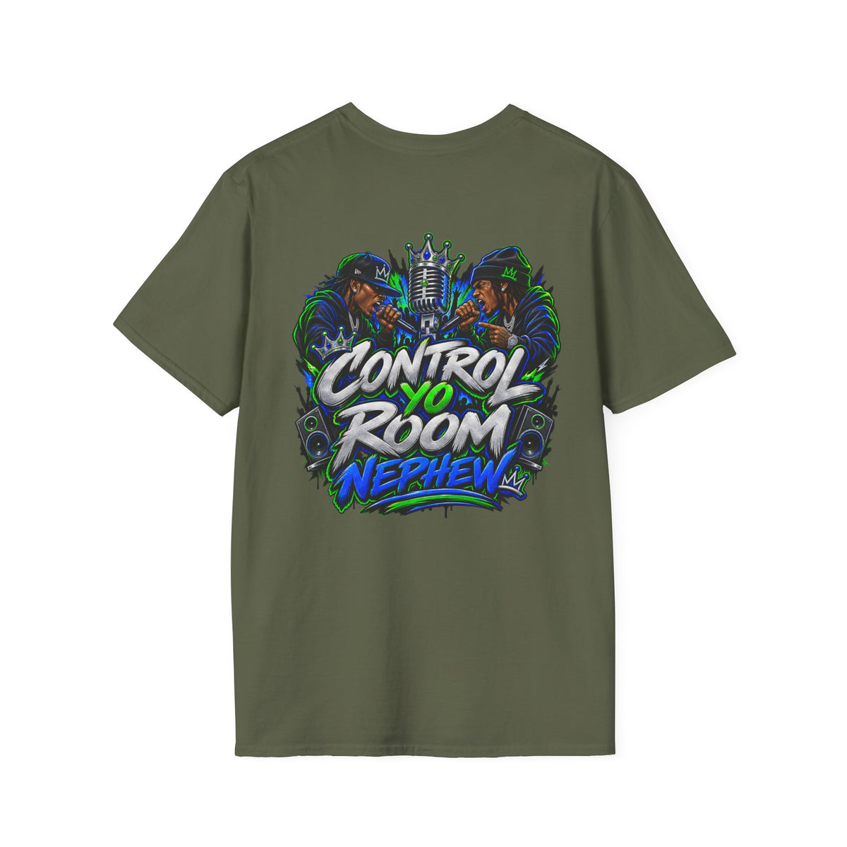Control Room Vibes T-Shirt — Retro Neon Graphic Tee