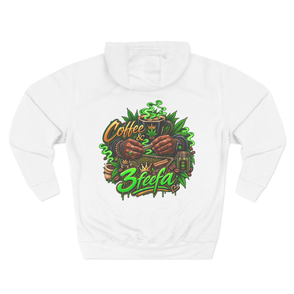 Coffee & Steefa Hoodie — Cannabis Coffee Graphic Pullover