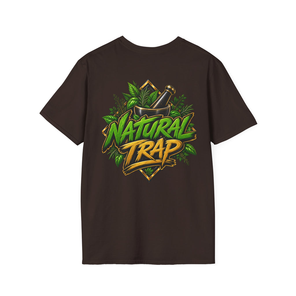 Herbal Apothecary T-Shirt — Mortar & Pestle Plant Pocket Graphic