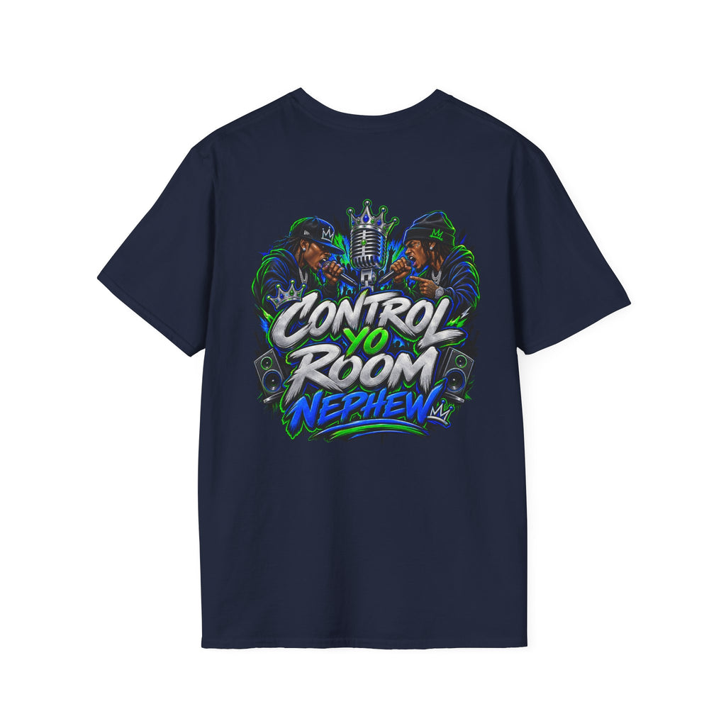 Control Room Vibes T-Shirt — Retro Neon Graphic Tee