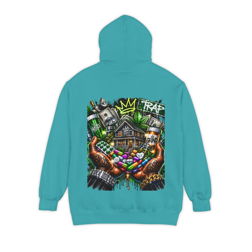 Natural Trap Hoodie — Streetwear Graffiti Logo Pullover