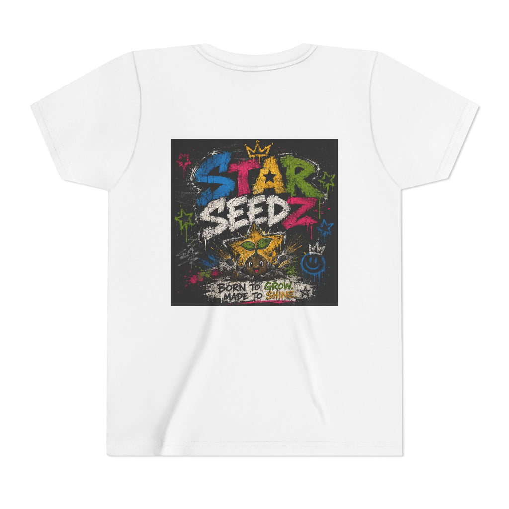 Youth T-Shirt — Star Seedz Colorful Graffiti Logo Tee ("Born to Shine")