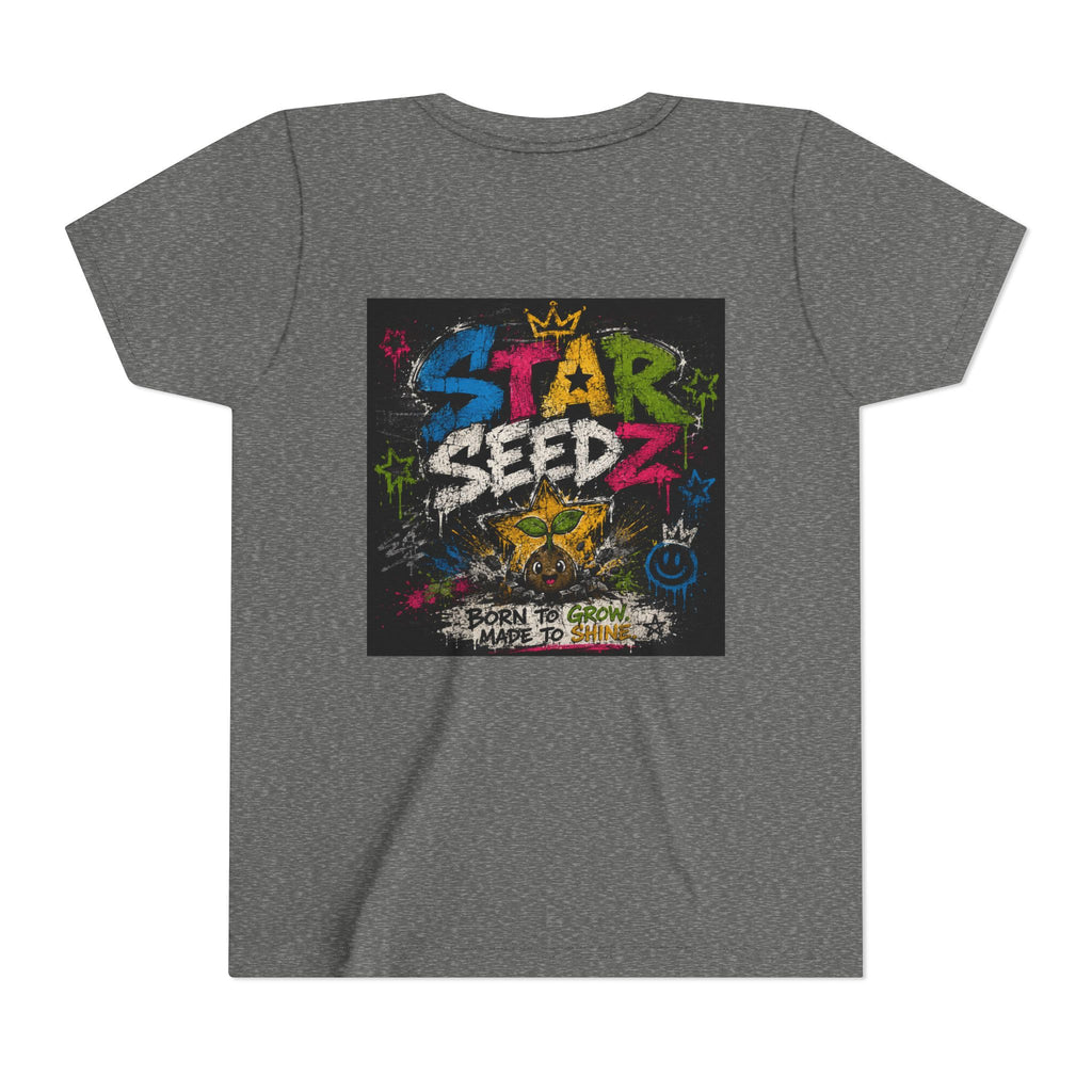 Youth T-Shirt — Star Seedz Colorful Graffiti Logo Tee ("Born to Shine")