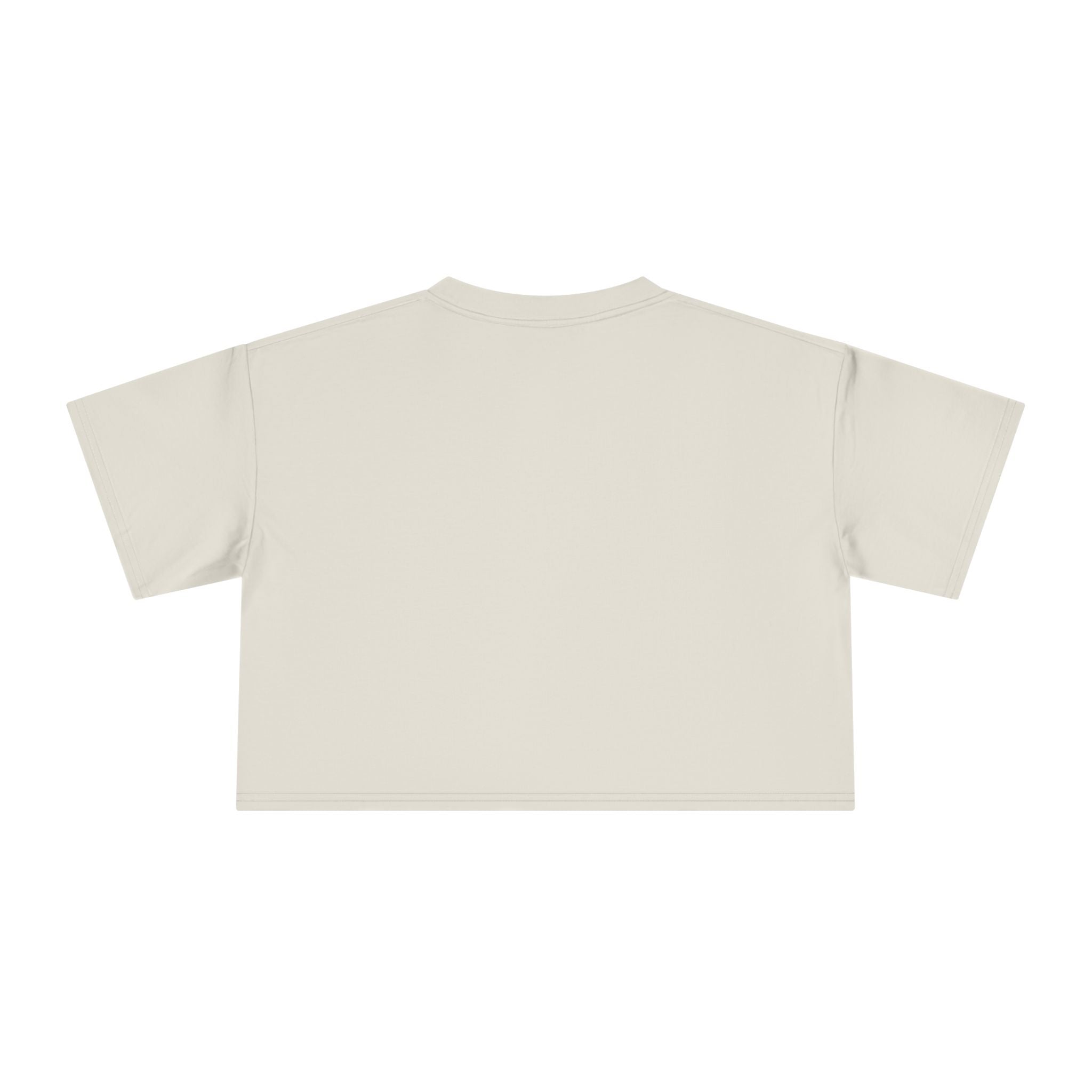 Nutty Postpartum Crewneck Crop Tee — "Nutty Postpartum" Graphic Women's Crop Tee