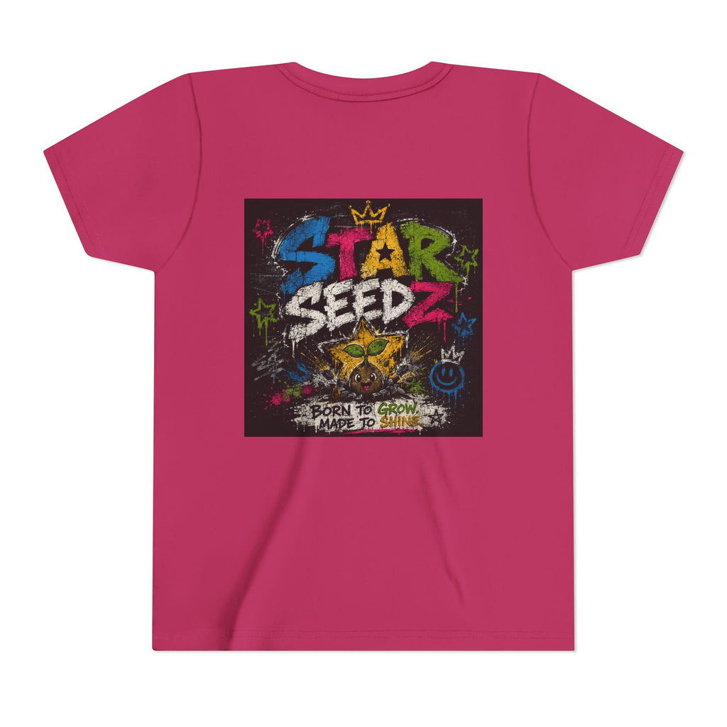 Youth T-Shirt — Star Seedz Colorful Graffiti Logo Tee ("Born to Shine")