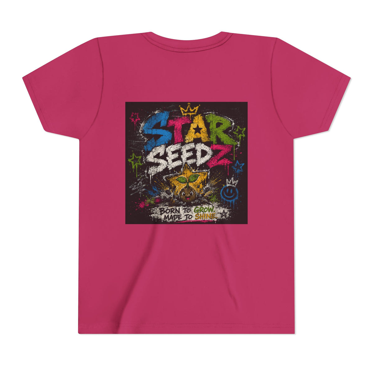 Youth T-Shirt — Star Seedz Colorful Graffiti Logo Tee ("Born to Shine")