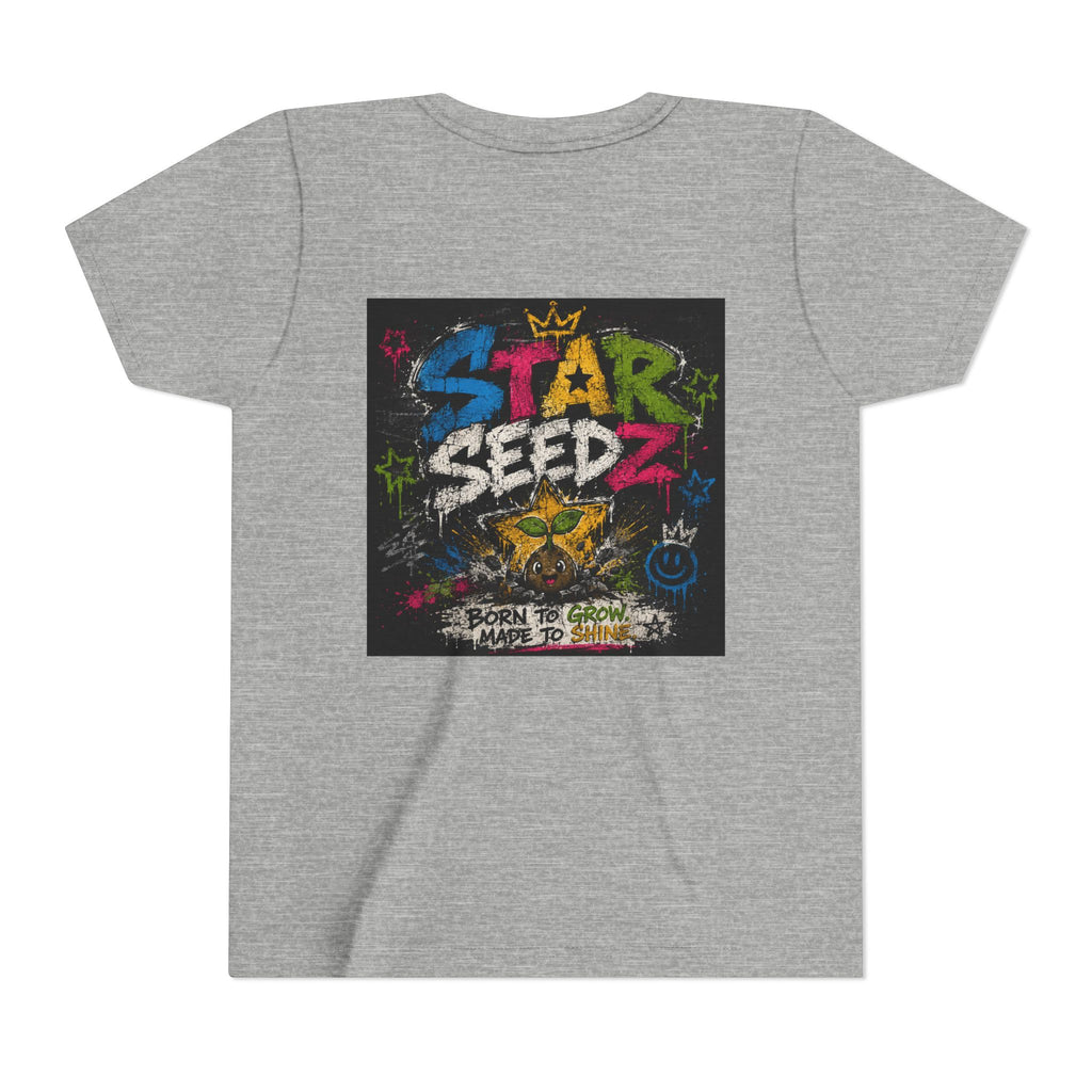 Youth T-Shirt — Star Seedz Colorful Graffiti Logo Tee ("Born to Shine")