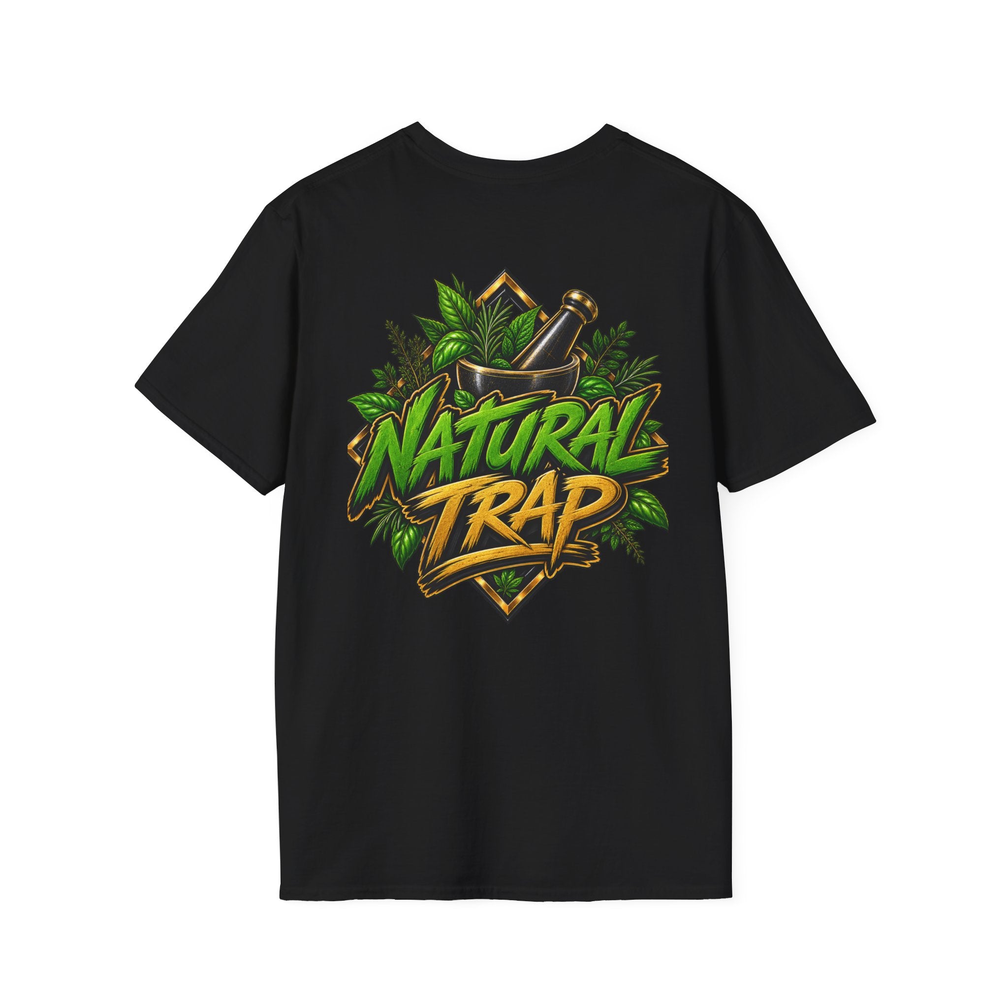 Herbal Apothecary T-Shirt — Mortar & Pestle Plant Pocket Graphic