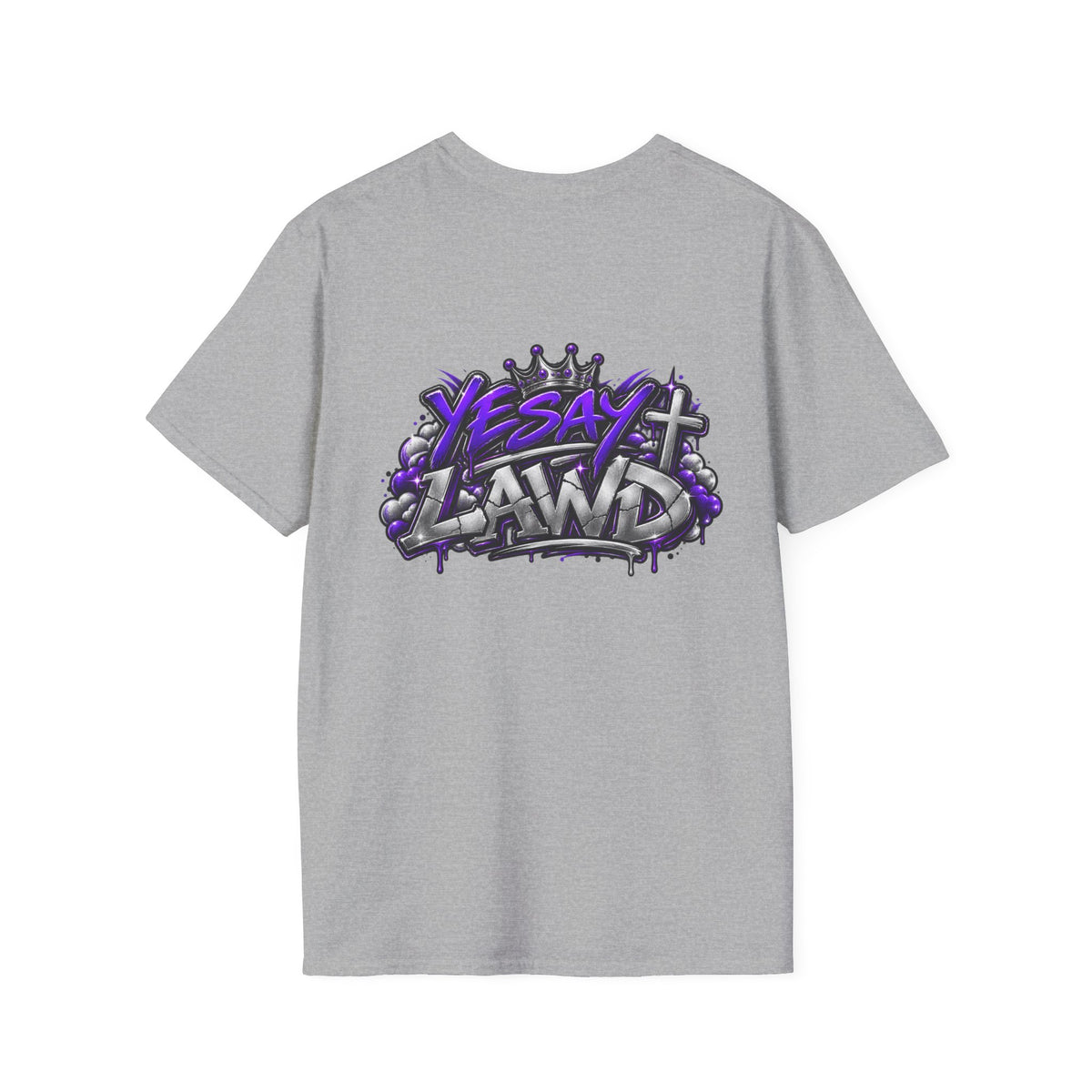 T-Shirt — Gnarled Purple 'LAW' Street Graffiti Logo