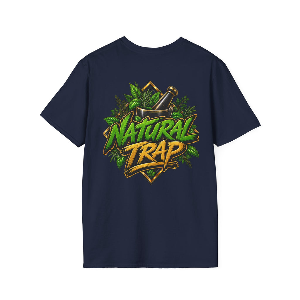 Herbal Apothecary T-Shirt — Mortar & Pestle Plant Pocket Graphic