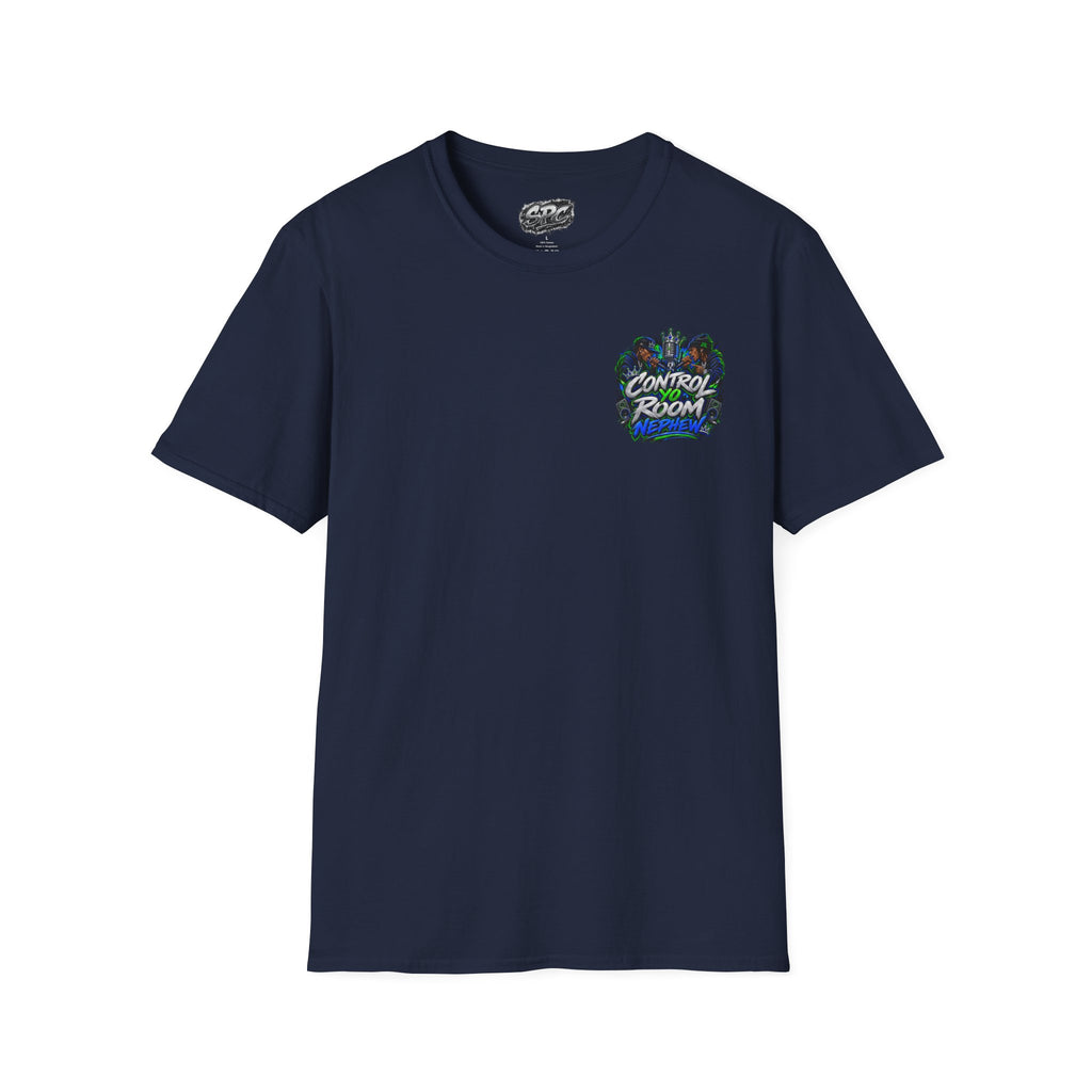 Control Room Vibes T-Shirt — Retro Neon Graphic Tee