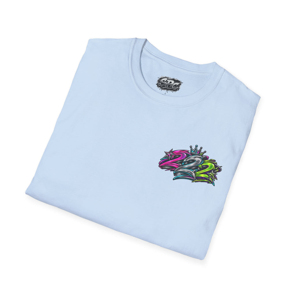 2022 Graffiti Crown T-Shirt — Street Style Retro Logo Tee