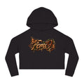 Crop Hoodie — 'Femi' Afrocentric Butterfly Graphic Cropped Hoodie