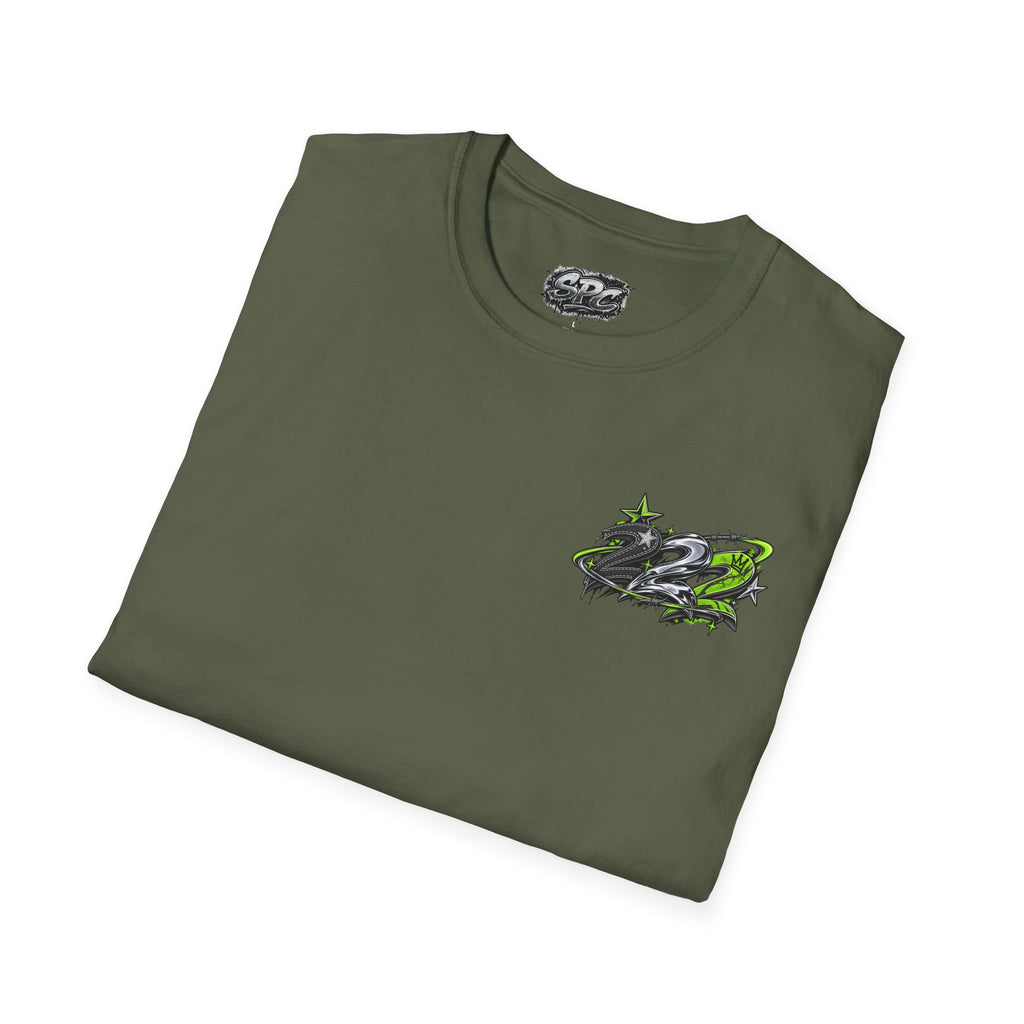 Racing Graphic T‑Shirt — Green Drift Emblem