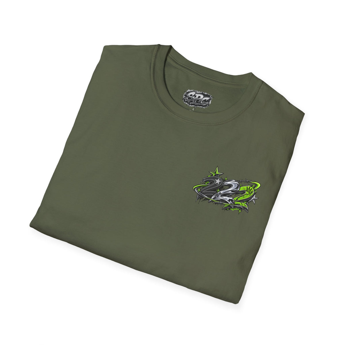 Racing Graphic T‑Shirt — Green Drift Emblem