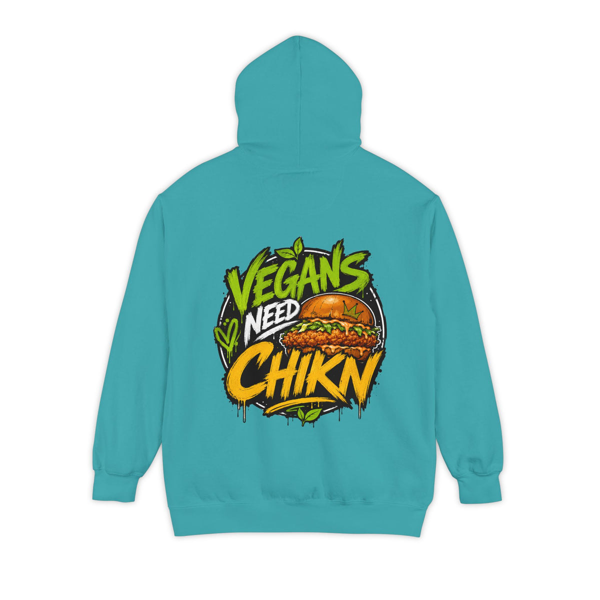 Pineapple Chika Chest Logo Hoodie — Tropical Graphic Garment-Dyed Pullover