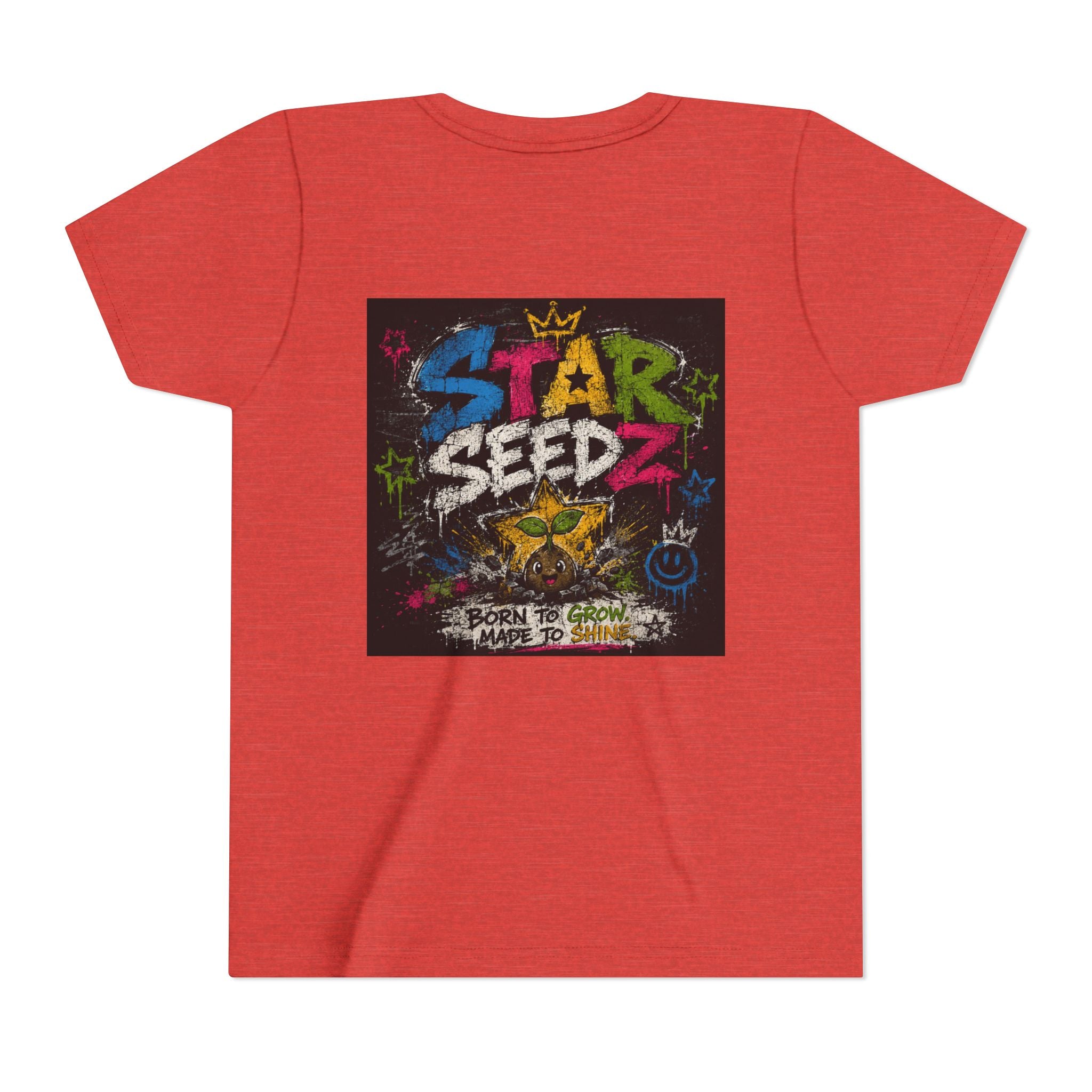 Youth T-Shirt — Star Seedz Colorful Graffiti Logo Tee ("Born to Shine")