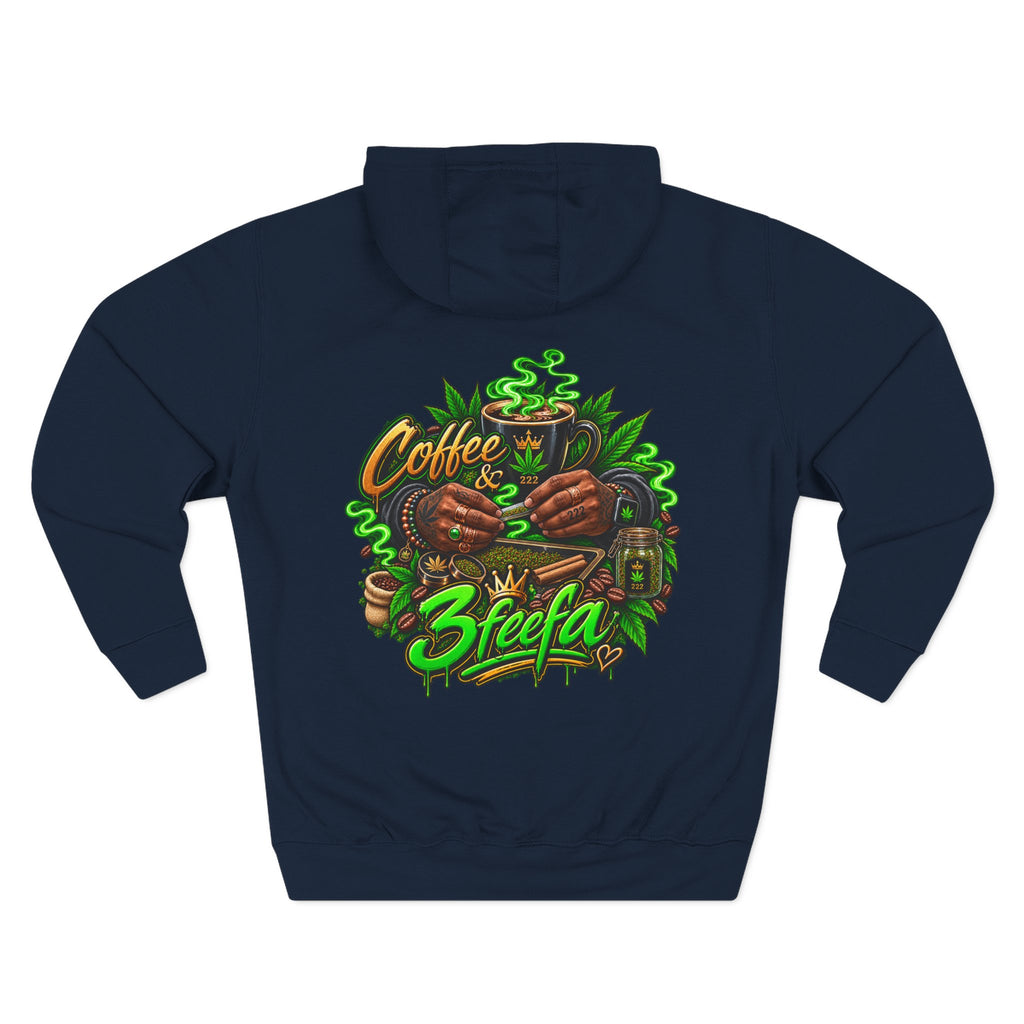 Coffee & Steefa Hoodie — Cannabis Coffee Graphic Pullover